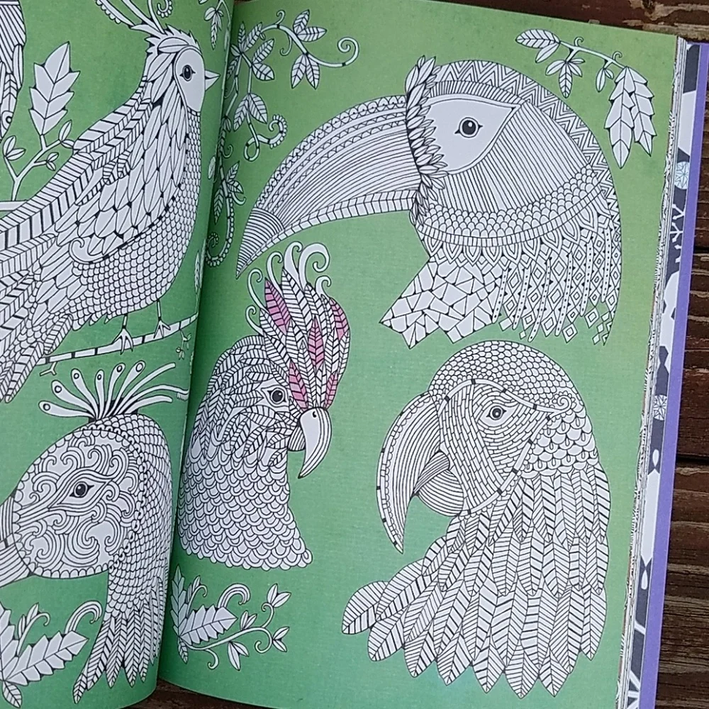 UNUSED Calming Therapy An Anti-Stess Coloring - Hardcover